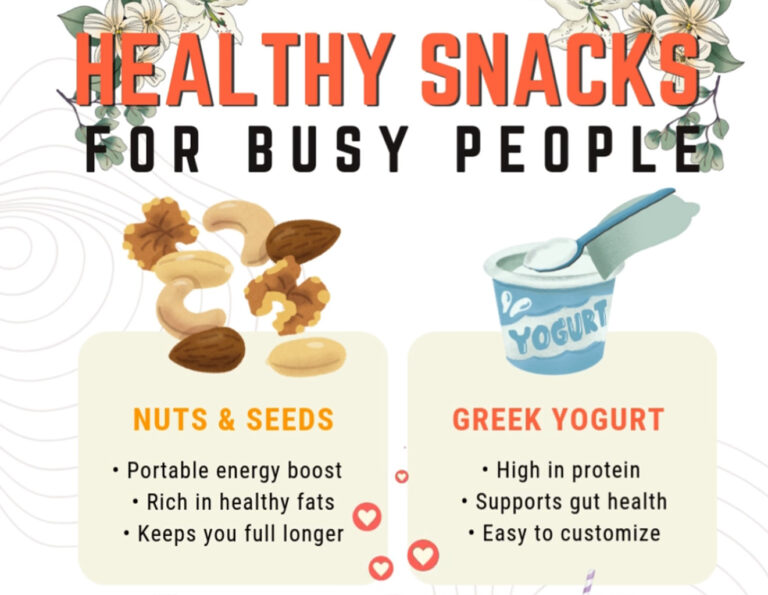 HEALTHY SNACKS FOR BUSY PEOPLE